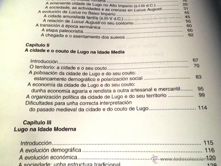 Libros de segunda mano: HISTORIA DE LUGO. (2002) ver &iacute;ndice completo. - Foto 3