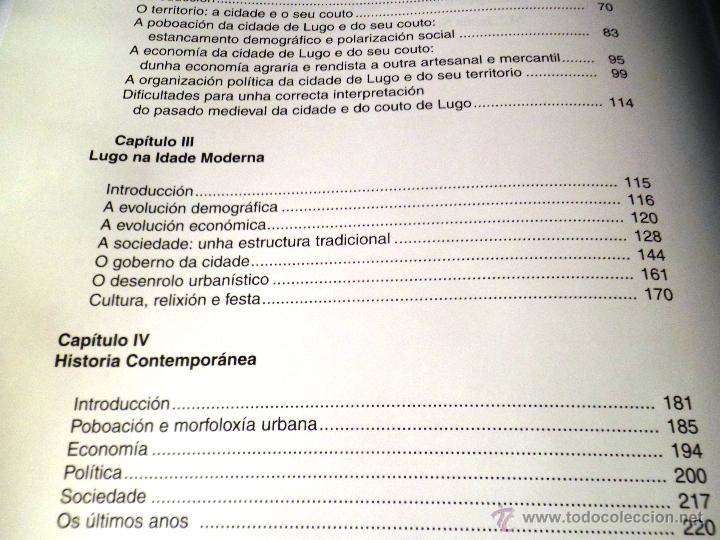 Libros de segunda mano: HISTORIA DE LUGO. (2002) ver &iacute;ndice completo. - Foto 4