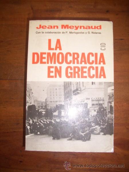 Libros de segunda mano: MEYNAUD, Jean. La democracia en Grecia - Foto 1