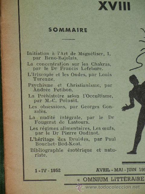 Libros de segunda mano: INITIATION & SCIENCE NUMERO XVIII, ABRIL-MAYO-JUNIO 1952 (EN FRANCES) - Foto 2