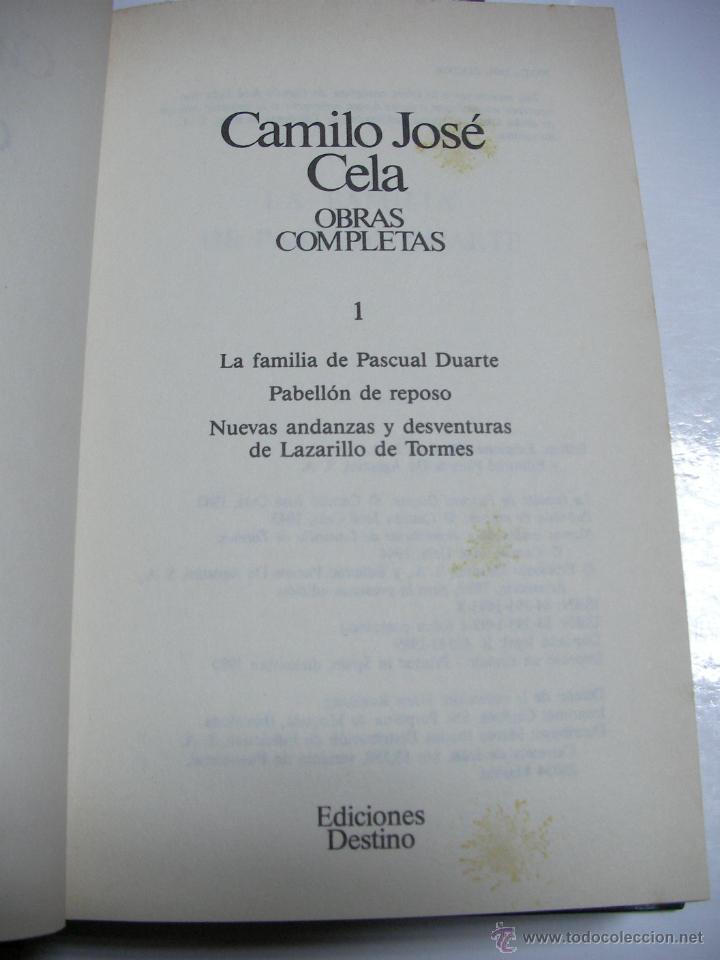 Libros de segunda mano: CAMILO JOSE CELA - ENVIO GRATIS A ESPA&Ntilde;A - Foto 2