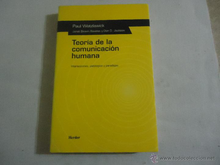 Paul watzlawick - teoria de la comunicacion hum - Vendido en Venta