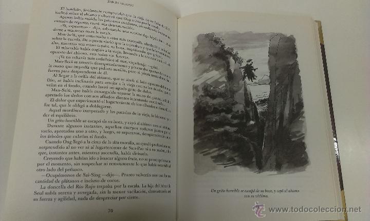 Libros de segunda mano: LA PERLA DEL RIO ROJO ( EMILIO SALGARI ) EDICIONES RUEDA - Foto 4