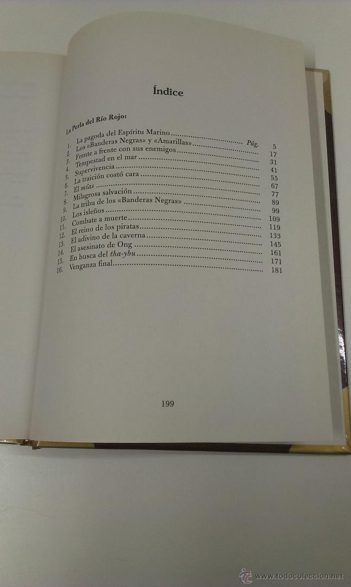 Libros de segunda mano: LA PERLA DEL RIO ROJO ( EMILIO SALGARI ) EDICIONES RUEDA - Foto 5