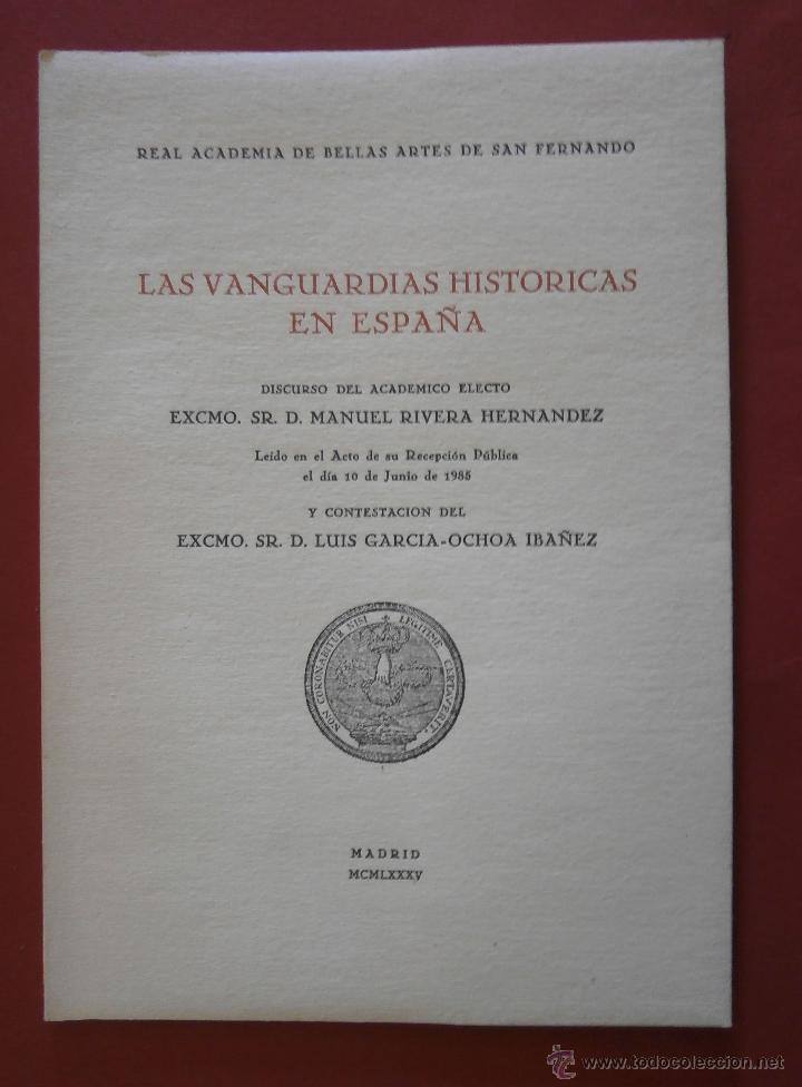 Second hand books: Las Vanguardias Historicas en Espa&ntilde;a. Manuel Rivera Hernandez