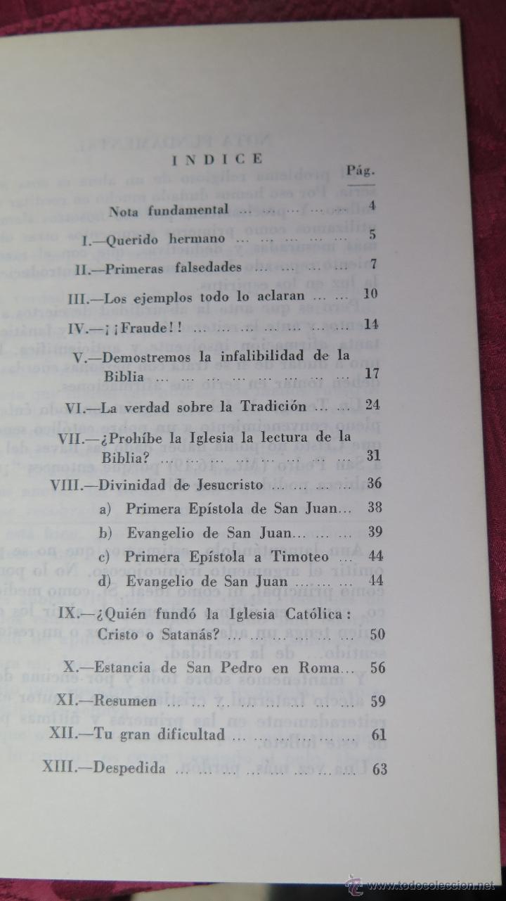Libros de segunda mano: CARTA ABIERTA A UN TESTIGO DE JEHOV&Aacute; - Foto 2