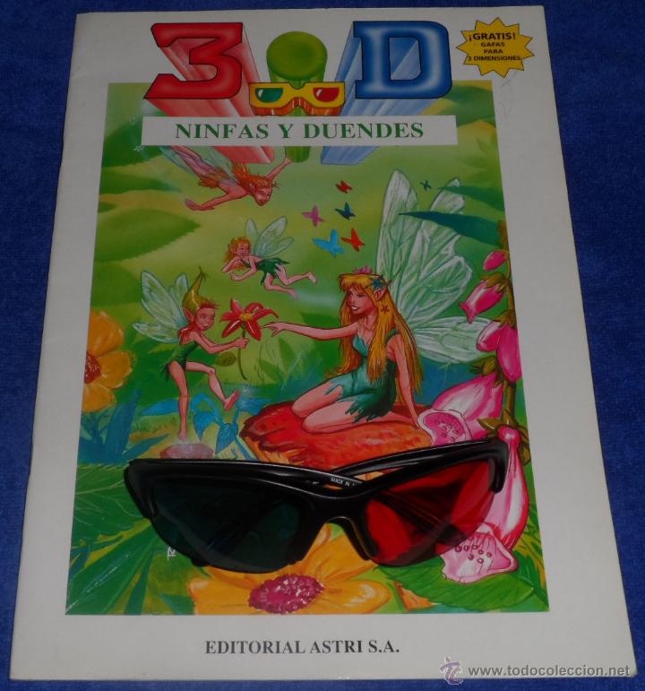 Libros de segunda mano: Ninfas y duendes - Editorial Astri + gafas 3D profesionales - Foto 1