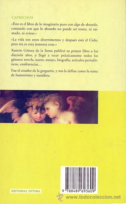 Libros de segunda mano: RAM&Oacute;N G&Oacute;MEZ DE LA SERNA CAPRICHOS EDITORIAL OPTIMA COLECCI&Oacute;N ODISEA - Foto 2