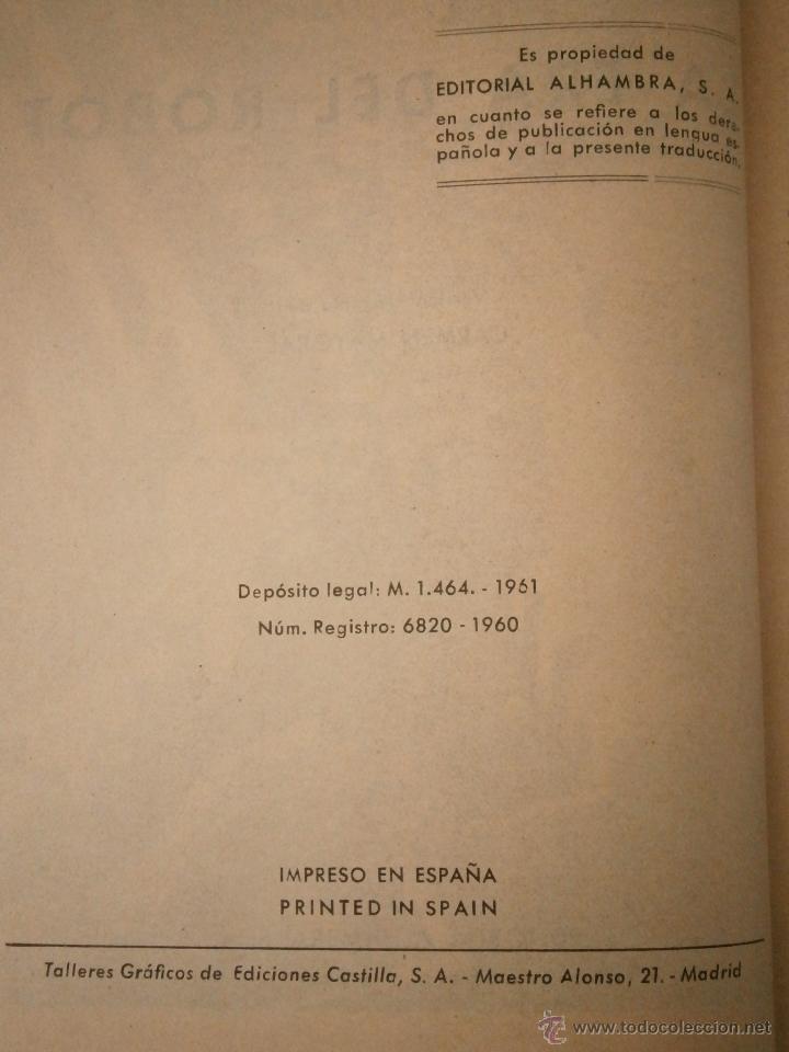 Libros de segunda mano: LA ERA DEL ROBOT CLEATOR Alhambra 1961 EC - Foto 7