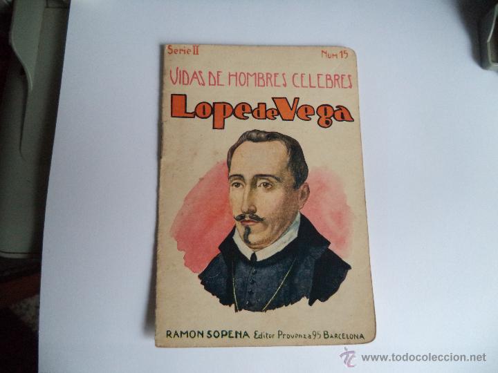 Libros de segunda mano: Vidas de hombres cel&eacute;bres - Lope de Vega. - Foto 1