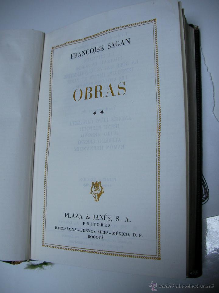 Libros de segunda mano: OBRAS - FRANCOISE SAGAN - ENVIO GRATIS A ESPA&Ntilde;A - Foto 2