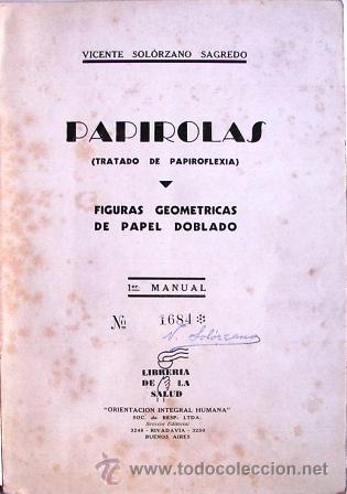 Libros de segunda mano: Papirolas (Tratado De Papiroflexia) - Primer Manual. Solorzano Sagredo, V. - Foto 2