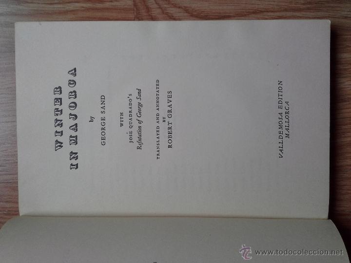 Libros de segunda mano: GEORGE SAND - WINTER IN MAJORCA - 1956 / EN INGL&Eacute;S - Foto 2