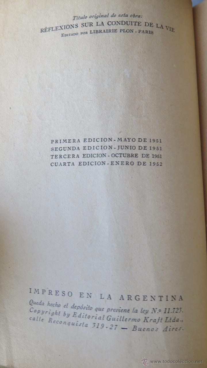 Libros de segunda mano: LA CONDUCTA EN LA VIDA. ALEXIS CARREL. ED. BUENOS AIRES - Foto 3