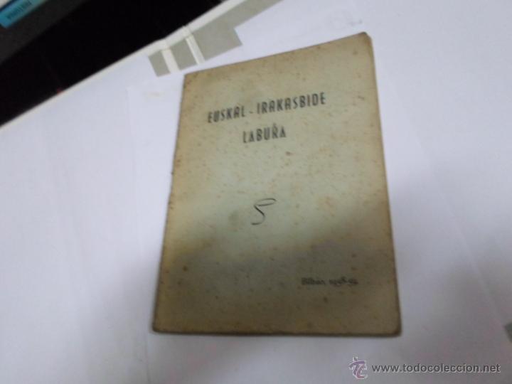 Libros de segunda mano: Euskal irakasbide labura. Bilbao, 1958-59 - Foto 1