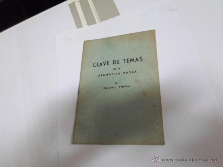 Libros de segunda mano: Xabier Pe&ntilde;a, Clave de temas de Gramatica Vasca - Foto 1