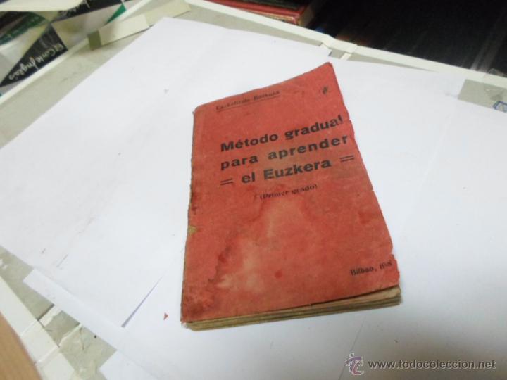 Libros de segunda mano: Metodo gradual para aprender el euzkera, Primer Grado, Bilbao 1933 - Foto 1