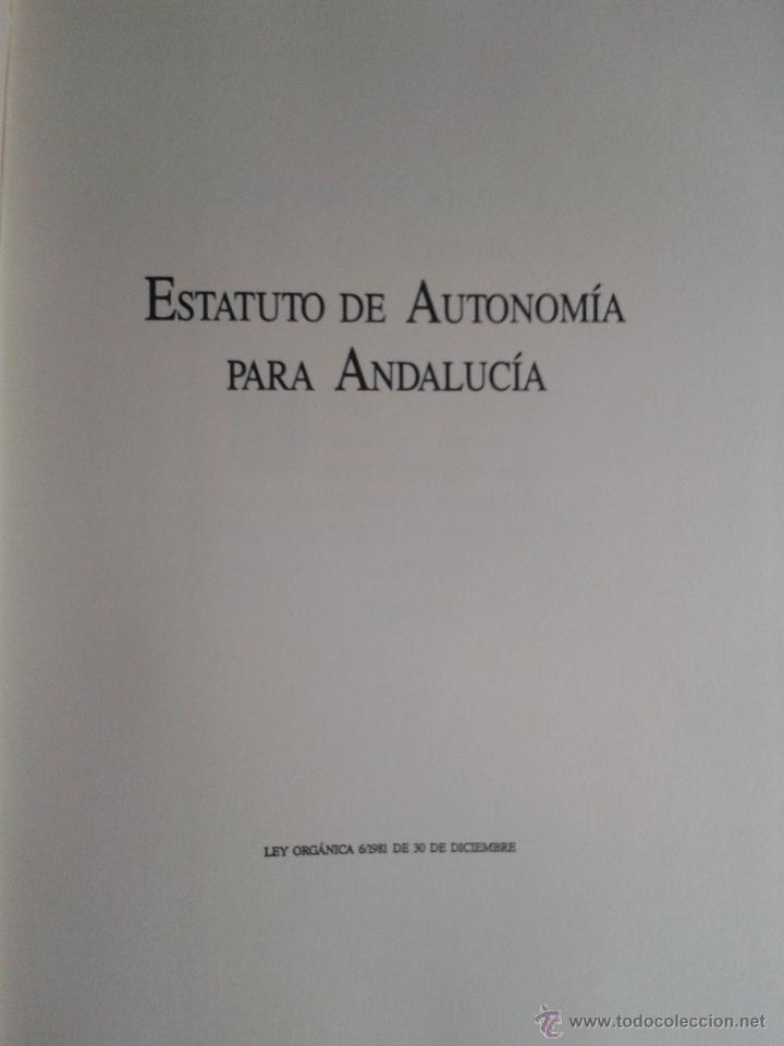 Libros de segunda mano: ESTATUTO DE AUTONOMIA PARA ANDALUCIA. A&Ntilde;O 1990 - Foto 6