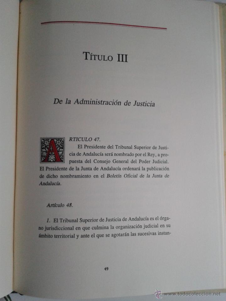 Libros de segunda mano: ESTATUTO DE AUTONOMIA PARA ANDALUCIA. A&Ntilde;O 1990 - Foto 12