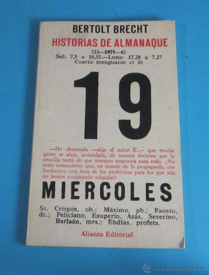 Libros de segunda mano: HISTORIAS DE ALMANAQUE. BERTOLT BRECHT - Foto 1