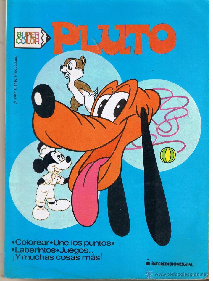 Libros de segunda mano: SUPER COLOR. PLUTO. INTEREDICIONES. 1982. LIBRO PARA COLOREAR.(P/C6) - Foto 1
