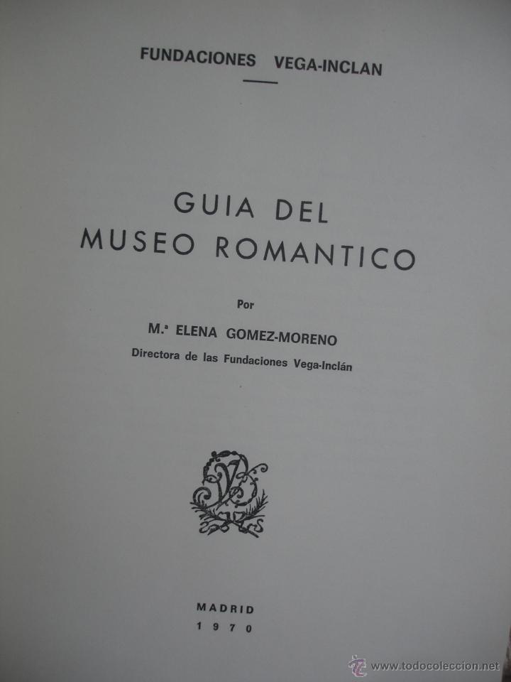 Libros de segunda mano: Gu&iacute;a del Museo Rom&aacute;ntico. Madrid 1970 - Foto 2