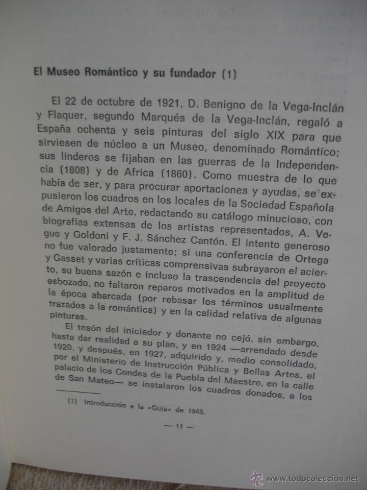 Libros de segunda mano: Gu&iacute;a del Museo Rom&aacute;ntico. Madrid 1970 - Foto 3