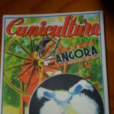 Libros de segunda mano: CUNICULTURA, EL CONEJO ANGORA Y LA INDUSTRIA DEL PELO - MINISTERIO DE AGRICULTURA 1945 - . Lote 108805000