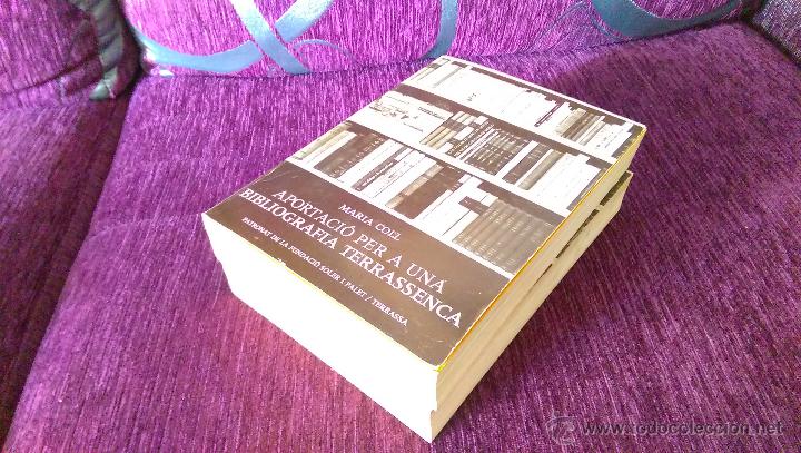 Libros de segunda mano: APORTACIO PER UNA BIBLIOGRAFIA TERRASSENCA, MARIA COLL 1976 - Foto 1