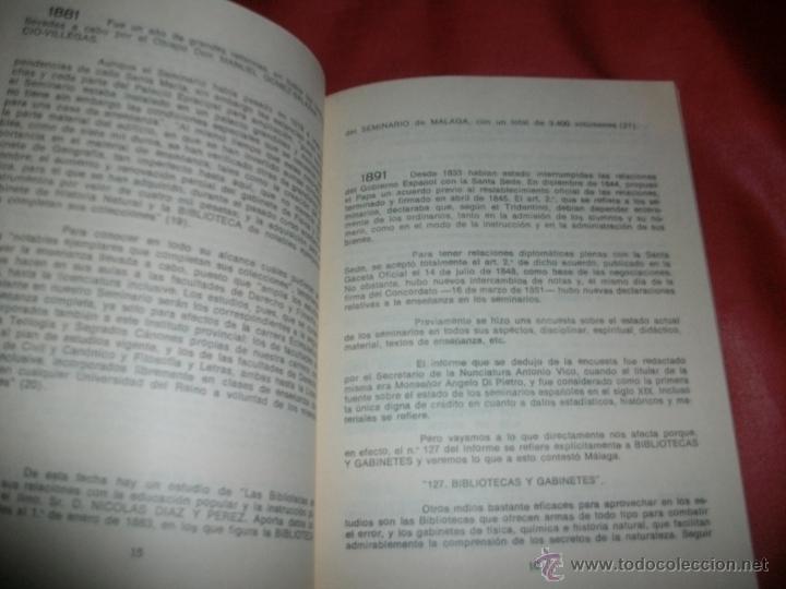 Libros de segunda mano: BIBLIOTECA DEL OBISPADO DE MALAGA - RAFAEL G&Oacute;MEZ MAR&Iacute;N - Foto 2