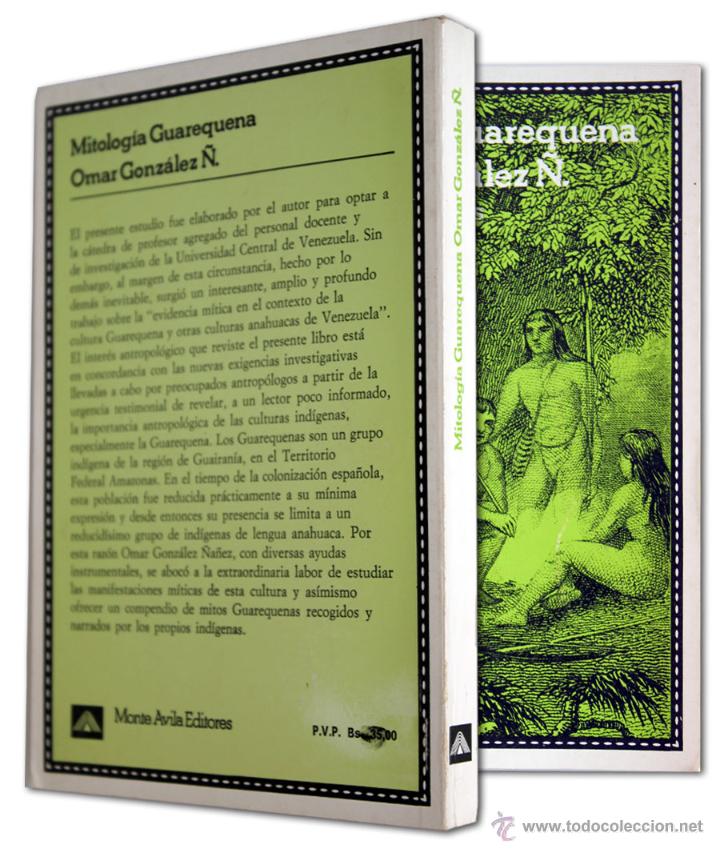 Libros de segunda mano: OMAR GONZ&Aacute;LEZ: MITOLOG&Iacute;A GUAREQUENA - Foto 2