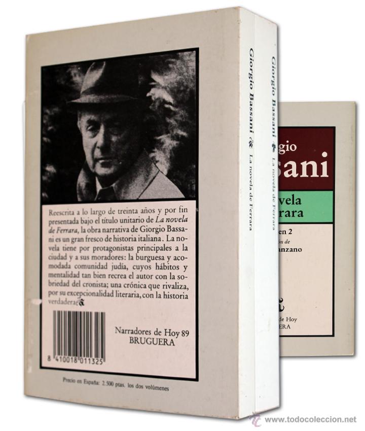 Libros de segunda mano: GIORGIO BASSANI: LA NOVELA DE FERRARA (II VOL.) - Foto 2