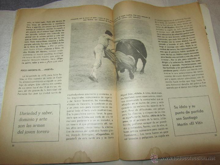 Libros de segunda mano: TORERO JULIO ROBLES LIBRO REVISTA CON POSTER A&Ntilde;O 1973 - Foto 3