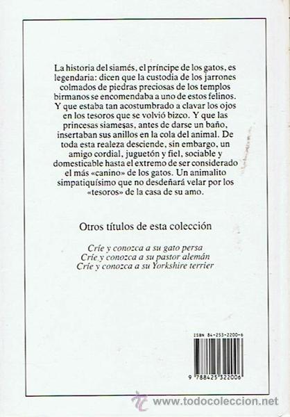 Libros de segunda mano: GATO SIAM&Eacute;S Y ORIENTAL MAIA BELTRAME - Foto 2