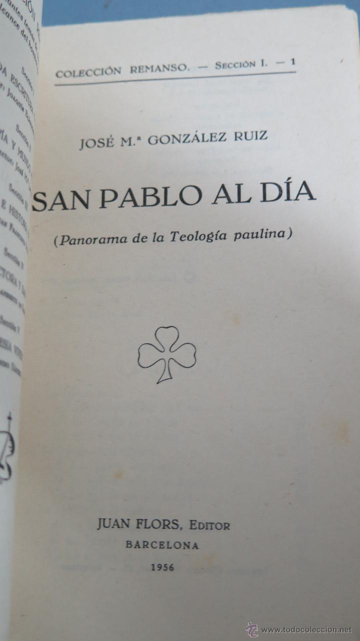 Libros de segunda mano: SAN PABLO AL DIA. JOSE M&ordf; GONZALEZ RUIZ - Foto 5