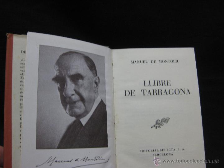 Libros de segunda mano: LLIBRE DE TARRAGONA. MANUEL DE MONTOLIU 1953 - Foto 2
