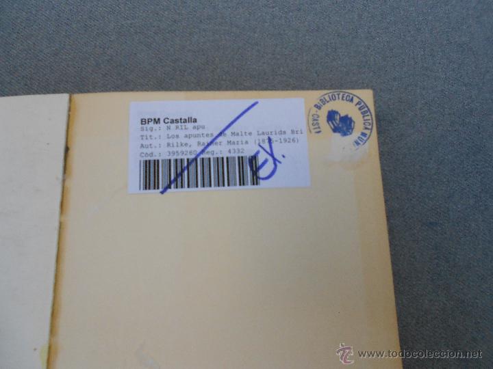 Libros de segunda mano: LOS APUNTES DE MALTE LAURIDS BRIGGE - Foto 2