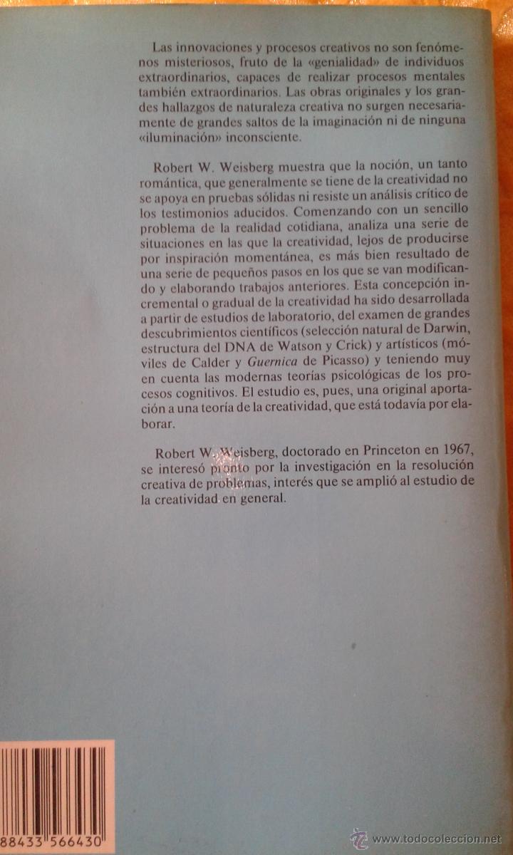 Libros de segunda mano: CREATIVIDAD EL GENIO Y OTROS MITOS - Foto 3
