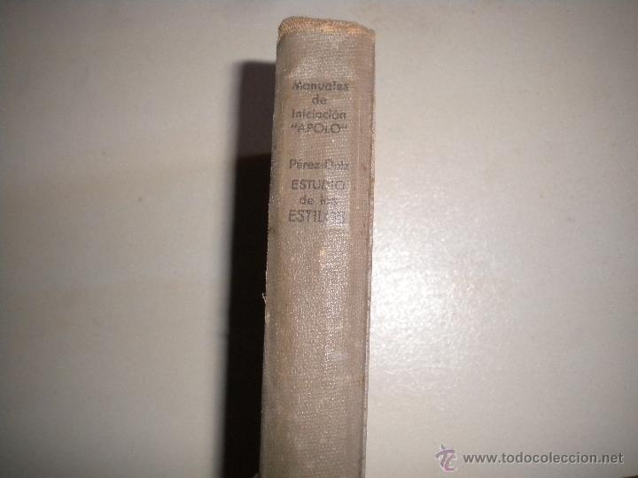 Libros de segunda mano: INTRODUCCI&Oacute;N AL ESTUDIO DE LOS ESTILOS - APOLO .1.940 - Foto 2