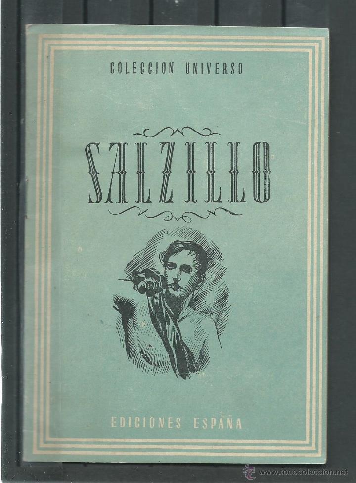 Libros de segunda mano: SALZILLO - COLECCION UNIVERSO - EDICIONES ESPA&Ntilde;A - MADRID 1944 - Foto 1