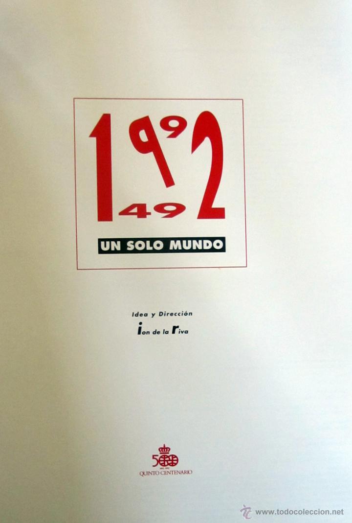 Libros de segunda mano: 1492-1992 UN SOLO MUNDO - VV. AA. - Foto 4