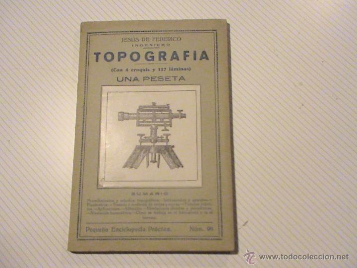 Libros de segunda mano: Topograf&iacute;a. (autor:  Jes&uacute;s de Federico) - Foto 1
