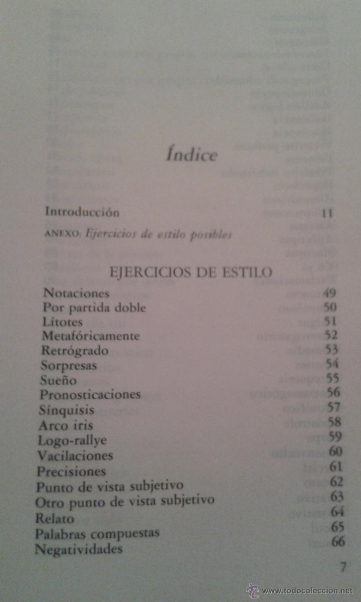 Libros de segunda mano: EJERCICIOS DE ESTILO -RAYMOND QUENEAU- 1&ordf; ED- CATEDRA 1987 - Foto 3