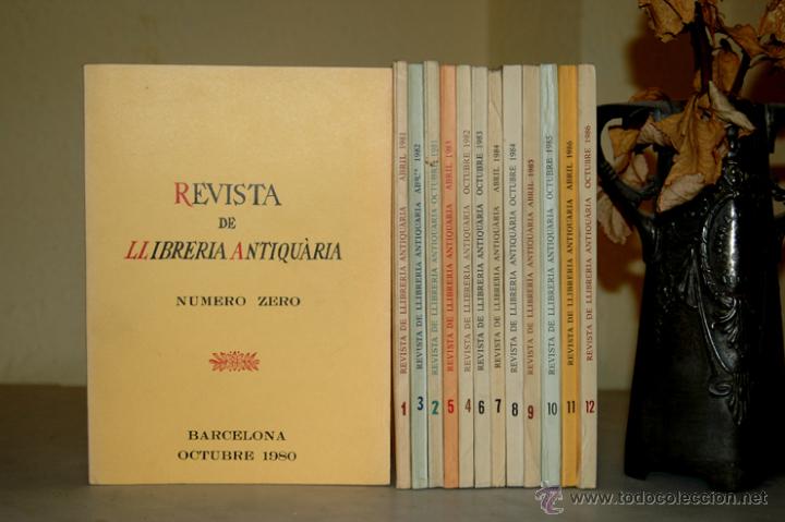 Libros de segunda mano: 1980 - REVISTA DE LLIBRERIA ANTIQU&Agrave;RIA - COMPLETA E IMPECABLE