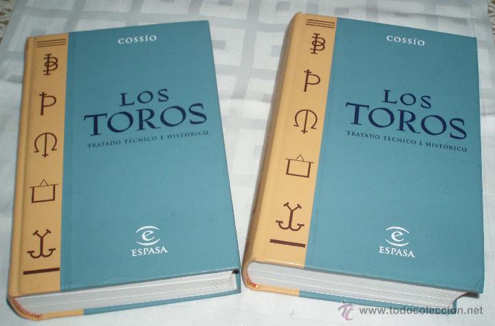 Libros de segunda mano: los toros (tratado tecnico e historico)  editorial Espasa (tomos 1-2) - Foto 1