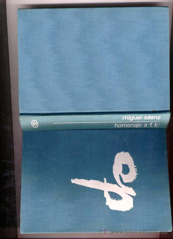 Libros de segunda mano: HOMENAJE A F.K. de MIGUEL SAENZ (1&ordf; edici&oacute;n 1975) - Foto 1