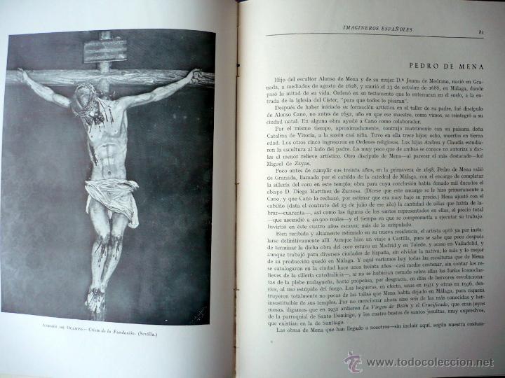 Libros de segunda mano: IMAGINEROS ESPA&Ntilde;OLES BERNARDINO DE PANTORBA MAYFE 1952 - Foto 5