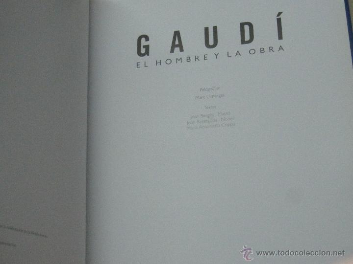 Libros de segunda mano: GAUD&Iacute; EL HOMBRE Y LA OBRA EDITORIAL C&Iacute;RCULO DE LECTORES A&Ntilde;O 2002 - Foto 2