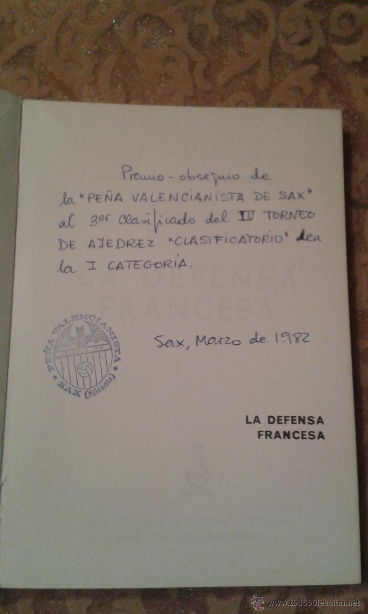 Libros de segunda mano: LA DEFENSA FRANCESA- M. EUWE-EDICIONES LIMITADAS CATALAN-(AJEDREZ) - Foto 2
