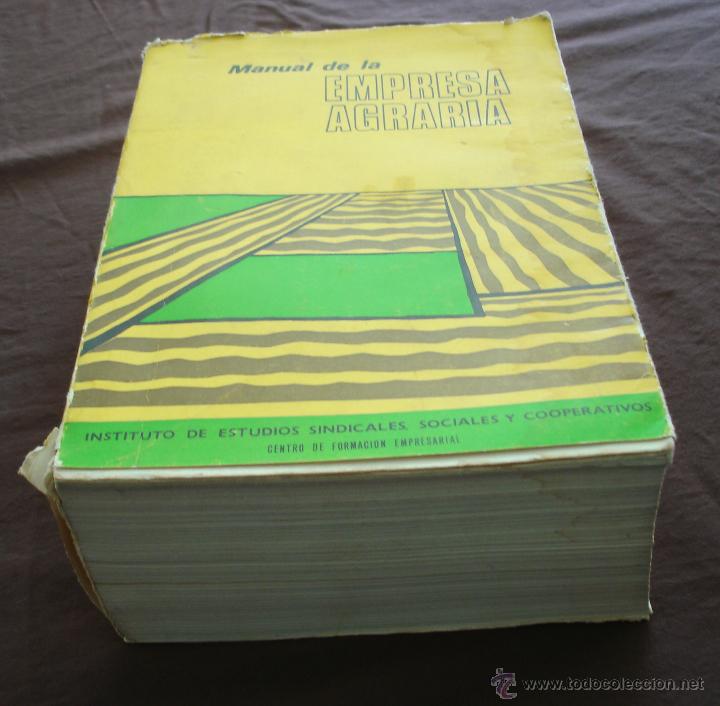 Libros de segunda mano: MANUAL DE LA EMPRESA AGRARIA - MADRID 1971 - Foto 1